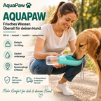 AquaPaw™ – Trinkflasche für Hunde für Spaziergänge, Reisen & unterwegs