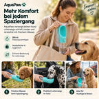 AquaPaw™ – Trinkflasche für Hunde für Spaziergänge, Reisen & unterwegs