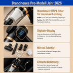 AutoClean Pro™ - Kabelloser Handstaubsauger für Auto & Zuhause