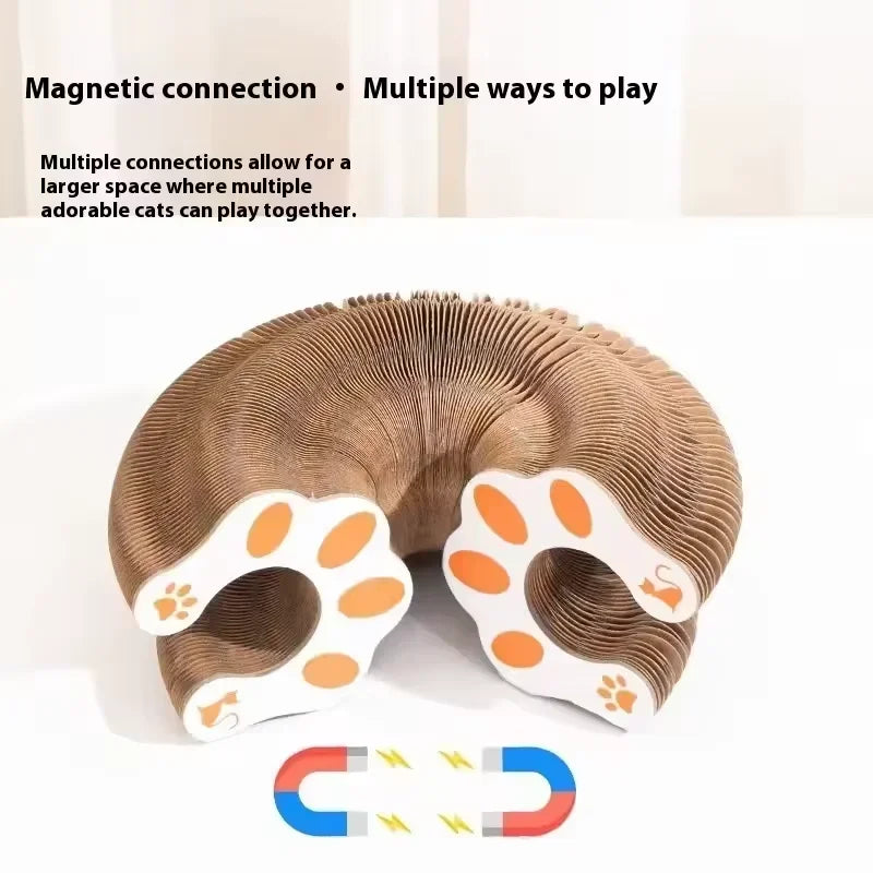 Foldable Cat Scratching Post Corrugated Cardboard Scratching Post Durable And Not Easily Damaged Cat Self-Deprecating Toy.