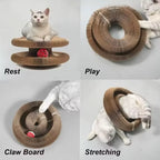 Foldable Cat Scratching Post Corrugated Cardboard Scratching Post Durable And Not Easily Damaged Cat Self-Deprecating Toy.