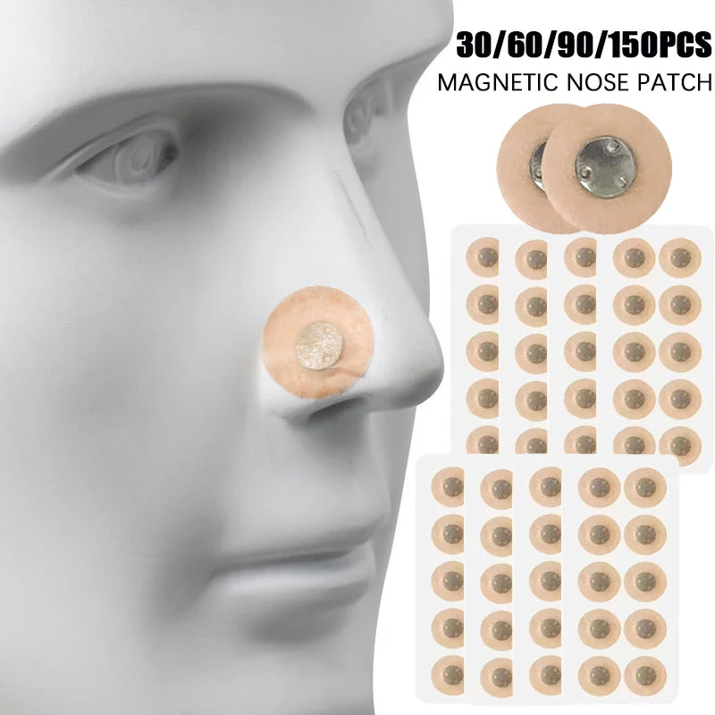 Nose Breathing Patches Suction Iron Tabs Magnetic Nasal Strips Increase Sports Air Intake Improve Sleeping Reduce Snoring Tools