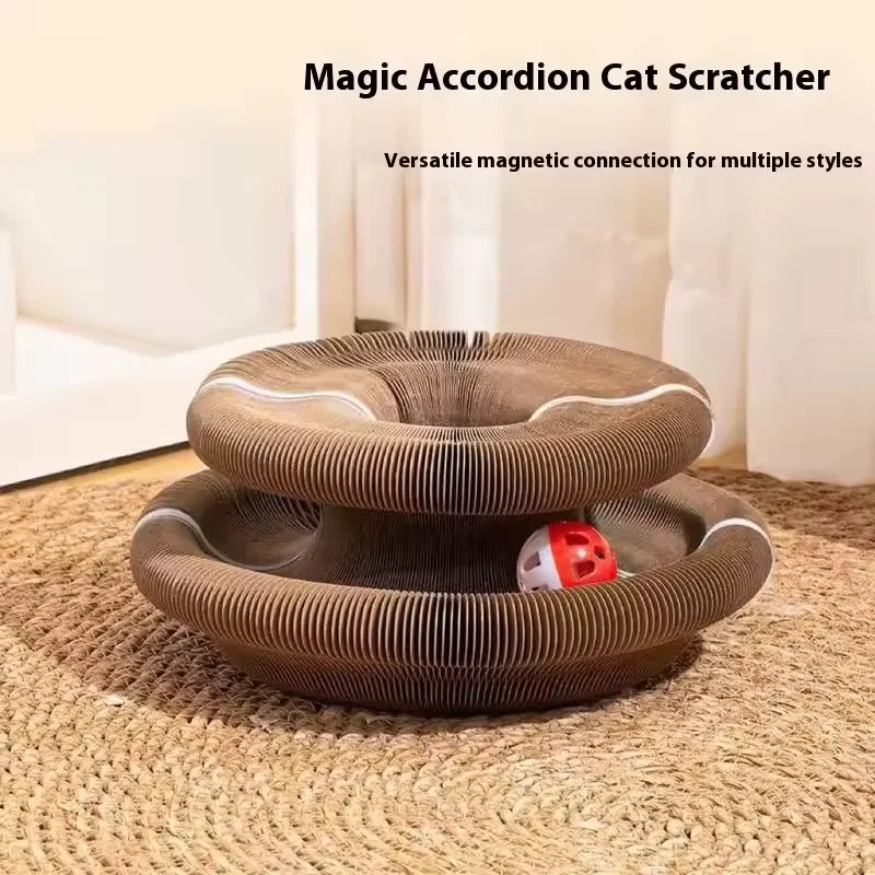 Foldable Cat Scratching Post Corrugated Cardboard Scratching Post Durable And Not Easily Damaged Cat Self-Deprecating Toy.